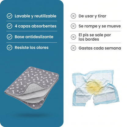 Empapador lavable antideslizante con feromonas